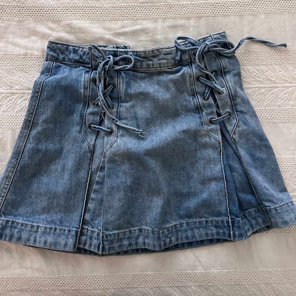 Free People Denim Skirt